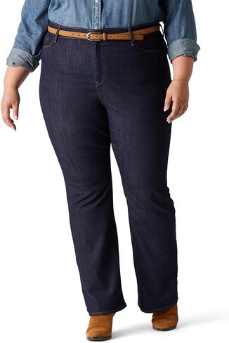 Levi Strauss Signature Women's Modern Bootcut Jeans Mid-Rise Stretch Denim (Also Available in Plus), (New) Island Rinse, 16 Plus Regular in Saudi Arabia