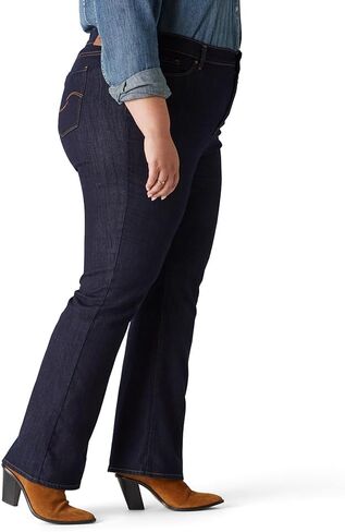 Levi Strauss Signature Women's Modern Bootcut Jeans Mid-Rise Stretch Denim (Also Available in Plus), (New) Island Rinse, 16 Plus Regular in Saudi Arabia