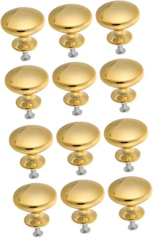 DOITOOL 12pcs Door Knobs Brushed Pull Handles for Cabinets Wardrobes and Dressers and Elegant Design for Home Furniture Upgrade in Saudi Arabia