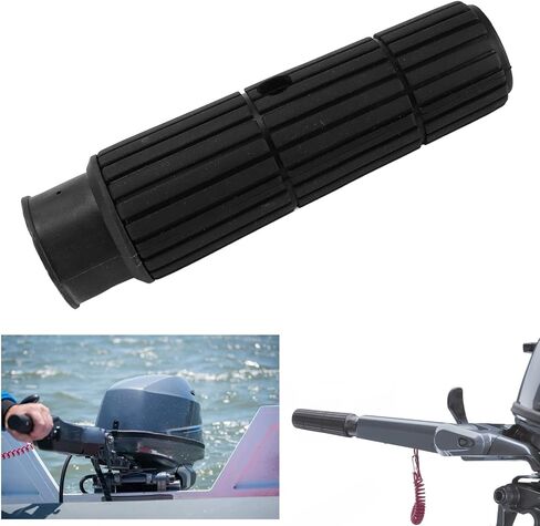 Fydun Steering Handle Grip， Outboard Throttle Handle， 153mm/6.02in Throttle Steering Handle Grip Black Auto Replacement Parts for Outboard Auto Parts in Saudi Arabia