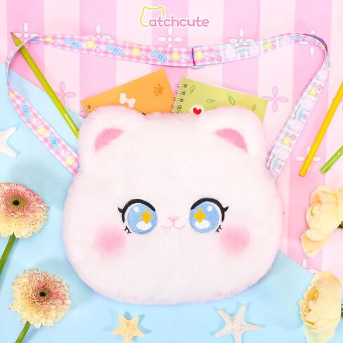 حقيبة يد من القطيفة على شكل نجم البحر للأطفال حقيبة كروس مع سحاب، حقيبة عملات من القطيفة مع حزام قابل للتعديل، محفظة ناعمة محشوة على شكل نجم البحر هدية عيد ميلاد للأطفال الصغار in Kuwait