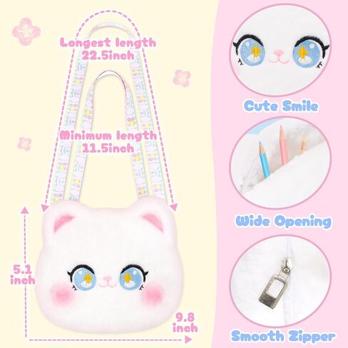 حقيبة يد من القطيفة على شكل نجم البحر للأطفال حقيبة كروس مع سحاب، حقيبة عملات من القطيفة مع حزام قابل للتعديل، محفظة ناعمة محشوة على شكل نجم البحر هدية عيد ميلاد للأطفال الصغار in Kuwait