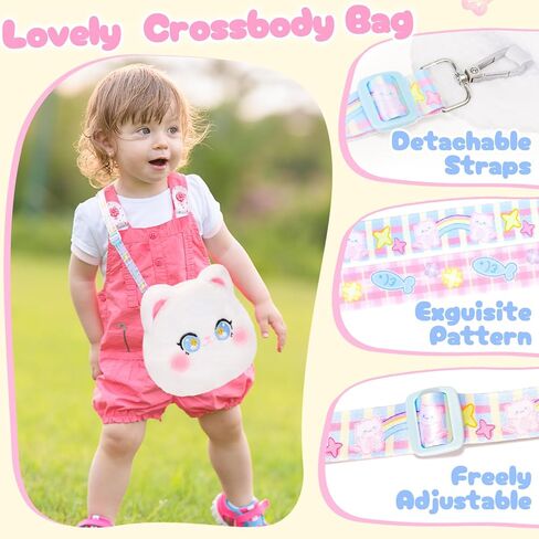 حقيبة يد من القطيفة على شكل نجم البحر للأطفال حقيبة كروس مع سحاب، حقيبة عملات من القطيفة مع حزام قابل للتعديل، محفظة ناعمة محشوة على شكل نجم البحر هدية عيد ميلاد للأطفال الصغار in Kuwait