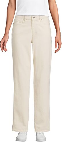 Lands' End Women's Soft Denim Mid Rise Boyfriend Jeans in Saudi Arabia