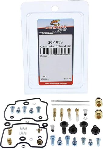 جميع كرات السباق المكربن ​​إعادة بناء عدة 26-1639 متوافق مع/استبدال لياماها XVS1100 V-Star 2006-2009 in Saudi Arabia