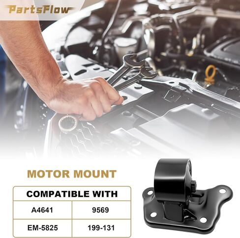 محرك محرك PartsFlow ومجموعة حامل ناقل الحركة من 4 قطع متوافقة مع Mitsubishi Lancer 2002 2003 2004 2005 2006 2007 استبدال Trans 2.0L التلقائي لـ A4641 A4617 A4606 A6647 9188 9181 9170 9569 in Saudi Arabia