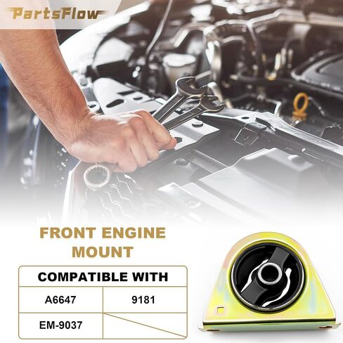 محرك محرك PartsFlow ومجموعة حامل ناقل الحركة من 4 قطع متوافقة مع Mitsubishi Lancer 2002 2003 2004 2005 2006 2007 استبدال Trans 2.0L التلقائي لـ A4641 A4617 A4606 A6647 9188 9181 9170 9569 in Saudi Arabia