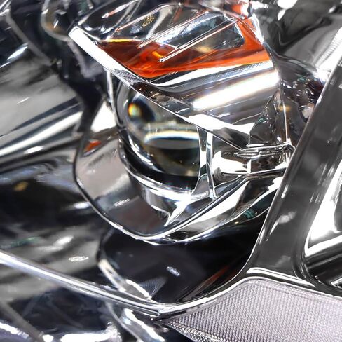 Fit for 2011-2023 Peterbilt 579 587 Class 8 Truck LED Headlight Headlamp Chrome Housing Assembly Replacement Left (Chrome, Pair) in Kuwait