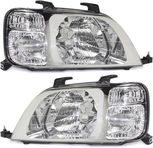 Garage-Pro Headlights Assembly For Honda CR-V 1997-2001 Driver & Passenger Side Halogen, Replaces #33151S10A01, 33101S10A01 in Saudi Arabia