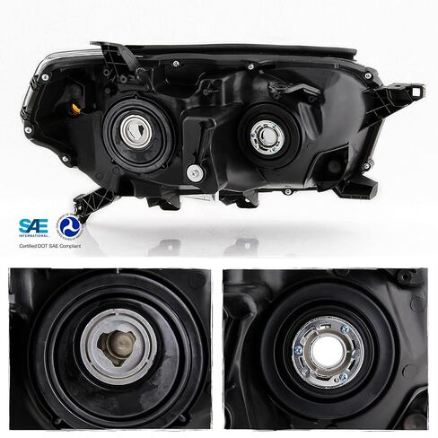 AKKON - Fits 2010 2011 2012 2013 Toyota 4Runner [Halogen Type] without Trail Package Chrome Headlights Left+Right Pair in Saudi Arabia