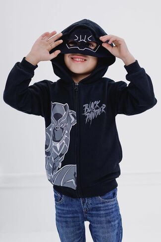 هودي Marvel Spider-Man Avengers Fleece Zip Up Cosplay مقاسات الأطفال الصغار إلى الأطفال الكبار (2T - 18-20) in Saudi Arabia