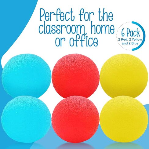 Squishy Stress Balls from The Original Monkey Noodle - 3 Pack - Sensory Toys for Kids with Unique Needs - Fosters Creativity, Focus, and Fun - Great for Classrooms, Home, and Playtime (3 Colors) in Saudi Arabia