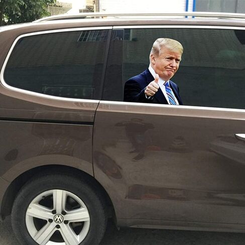 Trump Stickers Car Window Decal Donald Trump Stickers Window Cling Easy Removal Window Stickers(Right and Left) (A,2PCS) in Saudi Arabia