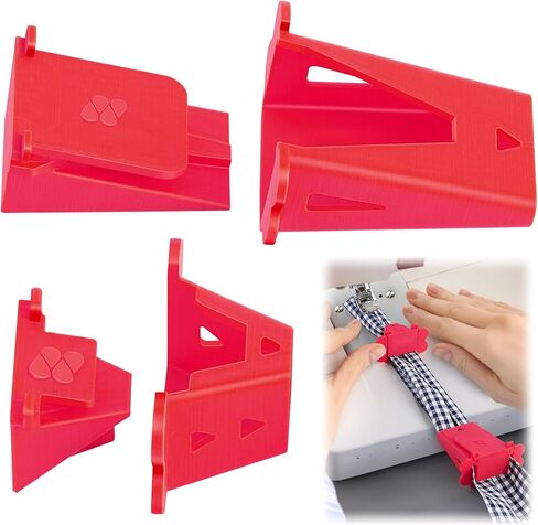 2 Set Fabric Tube Maker for Fabric Roll Rugs, Fabric Roll Tube Maker for Rugs, Bias Tape Maker Suitable for Fabric DIY, Woven Fabric Sewing, Making Fabric Roll Rugs Easier and Faster 676226 in Kuwait