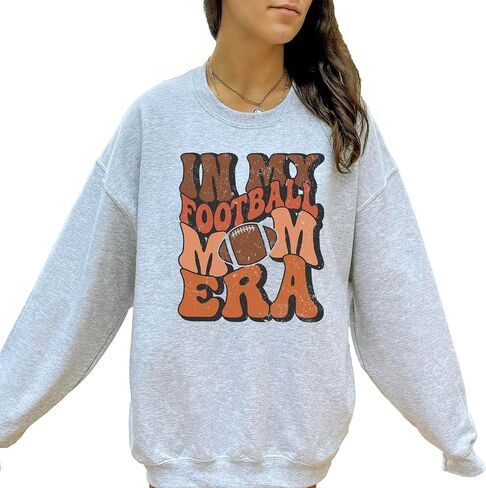 Olive Loves Apple Retro Distressed In My Football Mom Era Sweatshirt Comfy Sports Mama Game Day in Saudi Arabia