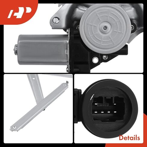 A-Premium Passenger Side Power Electric Window Regulator with 6-Blade Connector Motor Compatible with Toyota Corolla 2014-2019, Highlander 2014-2019, Tacoma 2016-2021 in Saudi Arabia
