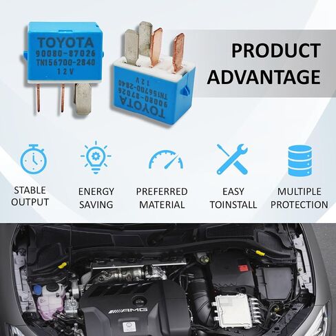 90080-87026 90987-02027 Multiple Use Relay 12VDC 4PIN 2 Pack AC Relay in Saudi Arabia