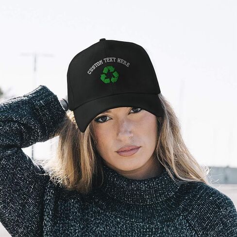 Custom Baseball Cap Green Recycle Logo Embroidery Dad Hats for Men & Women in Saudi Arabia