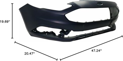 munirater Primered, Front Bumper Cover Fascia Replacement for 2017-2018 Fusion HS7Z17D957APTM in Saudi Arabia