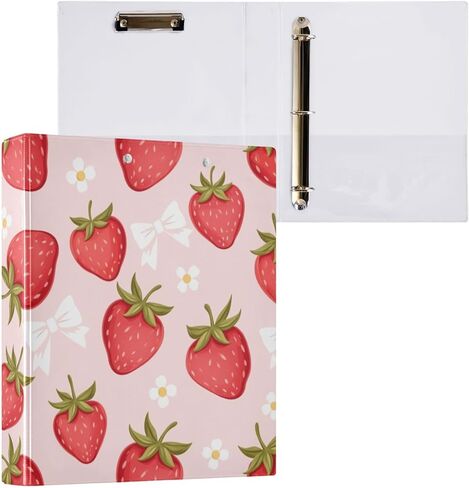 3 Ring Binder 1.5 Inch Ring Kawaii Cute Cats Butterfly Binder Organizer for Letter Size Paper Cute Decorative Hardcover Round Ring Binders for School Office and Home in Kuwait