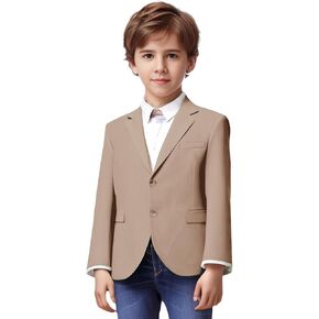 سترة بدلة ضيقة للأطفال الصغار والأولاد، معطف رسمي كلاسيكي، ملابس غير رسمية، معطف رياضي باللون الأزرق الملكي، سترة عمل للأولاد in Kuwait