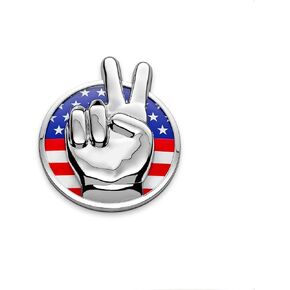شعار شارة السيارة Peace Out Stars and Stripes in Kuwait