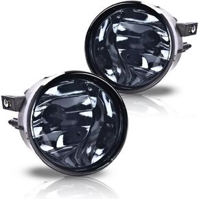 Fog lights Compatible with Nissan Titan 2004-2007 2008-2010 2012 2013 2014 2015/2005 2006 2007 Nissan Armada Front Bumper Lamps with Bulbs Pure White 6000k 2pc (Smoky Lens Chrome Housing) in Saudi Arabia
