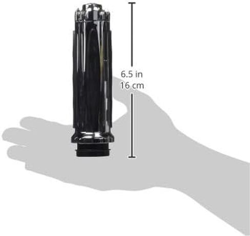 Kuryakyn 6295 Premium Handlebar Grips with Zombie End Caps and Throttle Boss for Dual Cable Throttle Control: 1982-2019 Harley-Davidson Motorcycles, Chrome, 1 Pair in Saudi Arabia