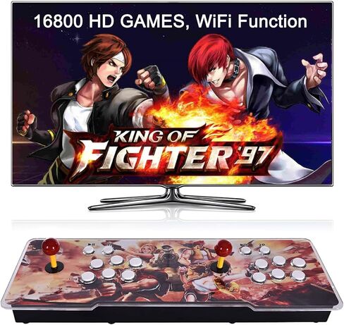 FVBADE [30000 Game in 1] 70S Pandora Box Retro Games Arcade Game Console with Two Separate Host for PC & Projector & TV 3D Games 1-4 Players Category Favorite List Save/Search/Hide/Pause/Delete Game in Saudi Arabia