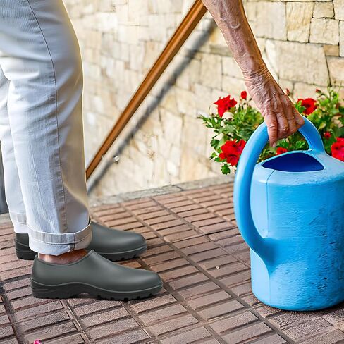 DKSUKO Men's Waterproof Garden Shoes Rain Boots for Men,Outdoor Slip On Garden Clogs with Anti-Slip Outsole in Saudi Arabia