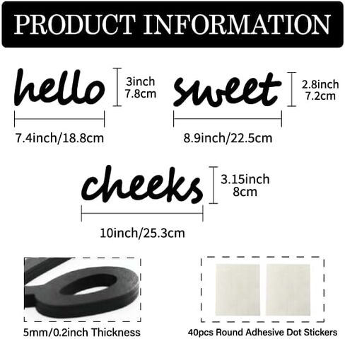 Hello Sweet Cheeks Wall Decor – Funny Rustic Wooden Sign for Restroom or Toilet – Boho Farmhouse Style Picture Plaque for Home or Apartment (Black) in Saudi Arabia