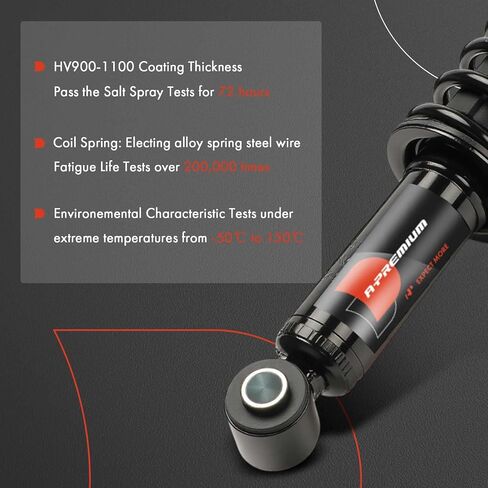 A-Premium Rear Load Adjusting Shock Absorber Compatible with Chevrolet Blazer, C10 Pickup, C20, K10, K20, K5 Blazer, P10 Van, P20, R10, R1500 V1500 V20 V2500 Suburban & GMC C15, C1500, C25, 2-PC Set in Saudi Arabia