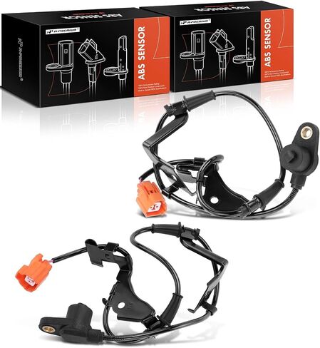 A-Premium ABS Wheel Speed Sensor Compatible with Honda Models - Civic 2003-2005 L4 1.7L, Built in the U.S. - Front Driver and Passenger Side, (2-PC Set), Replace# 57455S5D951, 57450S5D951 in Saudi Arabia