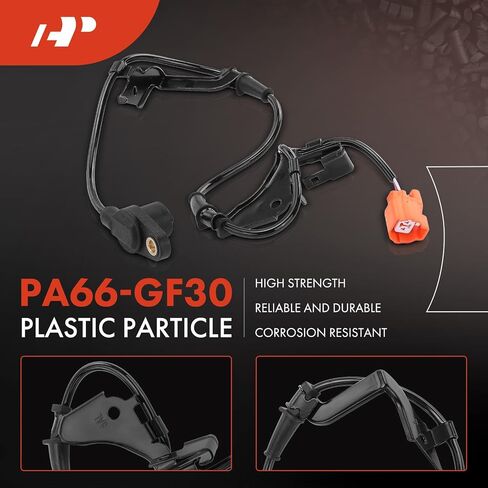 A-Premium ABS Wheel Speed Sensor Compatible with Honda Models - Civic 2003-2005 L4 1.7L, Built in the U.S. - Front Driver and Passenger Side, (2-PC Set), Replace# 57455S5D951, 57450S5D951 in Saudi Arabia
