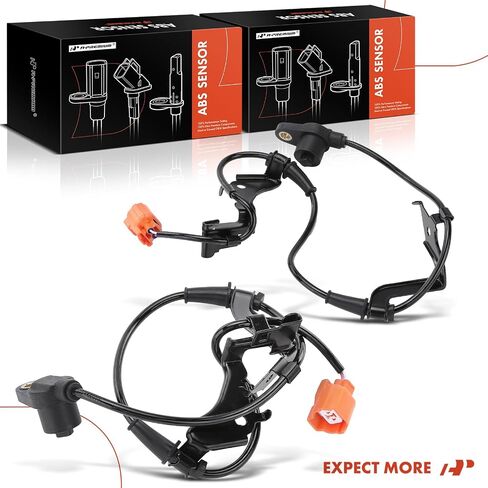 A-Premium ABS Wheel Speed Sensor Compatible with Honda Models - Civic 2003-2005 L4 1.7L, Built in the U.S. - Front Driver and Passenger Side, (2-PC Set), Replace# 57455S5D951, 57450S5D951 in Saudi Arabia