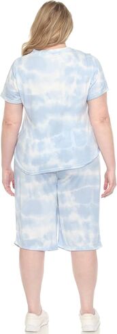 white mark Women's Soft Capri Pajama Lounge Set in Saudi Arabia