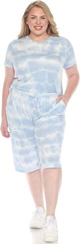 white mark Women's Soft Capri Pajama Lounge Set in Saudi Arabia