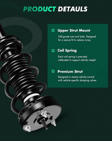 SCITOO Front and Rear Complete Struts Assembly Shock Absorber for Dodge Challenger 2012-2017,for Dodge Charger 2011-2017 Automotive Replacement Struts 272665 349065 5797 - Set of 4 in Saudi Arabia