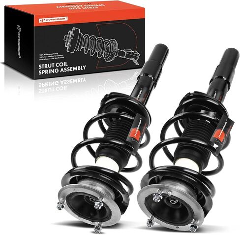 A-Premium Front Complete Strut & Coil Spring Assembly Compatible with BMW E60 [Sedan] 525i 2004-2007, 528i 2008-2010, 530i 2004-2007, 535i 2008-2010, w/o Sport Suspension, 2-PC Set in Saudi Arabia