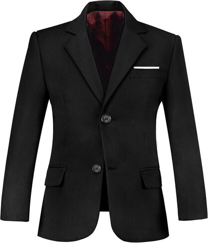 Toddler Kids Boys Blazer Slim Suit Coat Formal Classic Suits Casual Dresswear Royal Blue Sport Coat Business Jacket for Boy in Kuwait