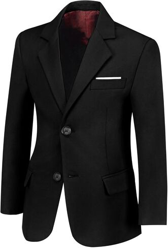 Toddler Kids Boys Blazer Slim Suit Coat Formal Classic Suits Casual Dresswear Royal Blue Sport Coat Business Jacket for Boy in Kuwait