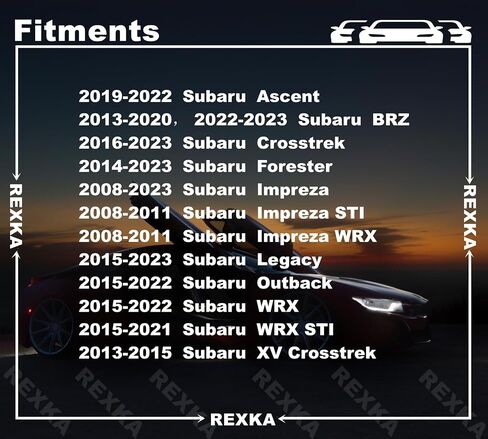 Rexka 25pcs 7mm Hole Bumper Cover Retainer Clip Rocker Panel Molding Clip 909140062 for Subaru Forester Impreza Legacy Outback Ascent BRZ Crosstrek WRX in Saudi Arabia