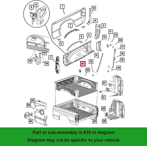 OAUTOO 25pcs 1/4" Trim Panel Retainer Clips for GM 16674629, Ford N806113-S, Chrysler 6503943 in Saudi Arabia