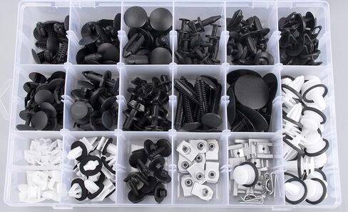 OAUTOO 190pcs fits Ford Mustang 2015-On Auto Body Interior and Exterior Retainer Fastener Clip Assortment in Saudi Arabia