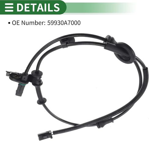 ABS عجلة السرعة الاستشعار ABS مجموعة الاستشعار No.59930A7000 لكيا فورتي 2014-2016 L4 1.8L 1 قطعة الخلفية اليمنى in Saudi Arabia