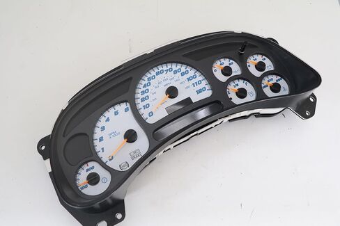 Instrument Cluster Compatible with 2003-2005 Gas GM Full Size Trucks/SUVs Chevy Silverado Tahoe Avalanche Suburban & GMC Yukon Sierra Yukon XL. SS Style Overlay Design. in Saudi Arabia