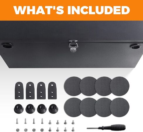 Stainless Steel Rust-Resistant Waterproof 12V Car/RV/Marine Battery Box - Black Battery Relocation Kit for Trailer, Boat, Trolling Motor (27 Series) in Saudi Arabia