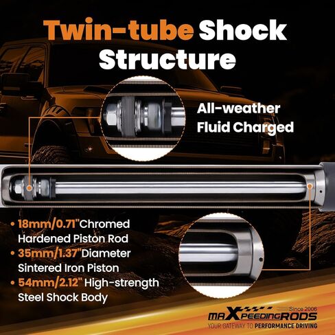 مثبت التوجيه المزدوج من maxpeedingrods لسيارة دودج رام 2500 3500 2003-2013 4WD، لـ 2 بوصة أو أكثر من الرفع، إصدار G1 in Saudi Arabia