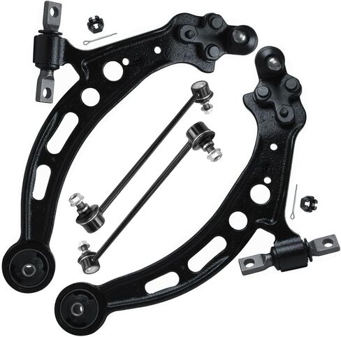 Detroit Axle - Front 4pc Control Arms Kit for Toyota Camry Avalon Lexus ES300 RX300, 2 Lower Control Arms w/Ball Joints 2 Stabilizer Sway Bar End Links Suspension Kit Replacement in Saudi Arabia