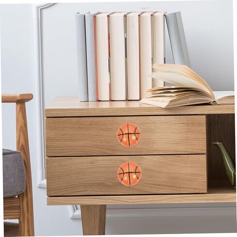 DOITOOL 2pcs Ceramic Cabinet Pulls Sports-Themed Durable Drawer Handles for Daily Use Easy to Install Knobs for Cabinets Dressers and Closets in Saudi Arabia